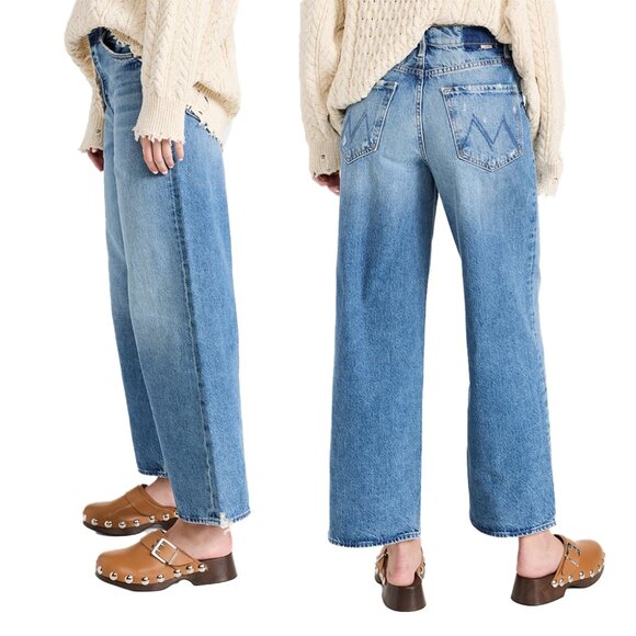 MOTHER High Waisted Spinner Skimp Wide Leg Jeans 24 - Picture 2 of 7